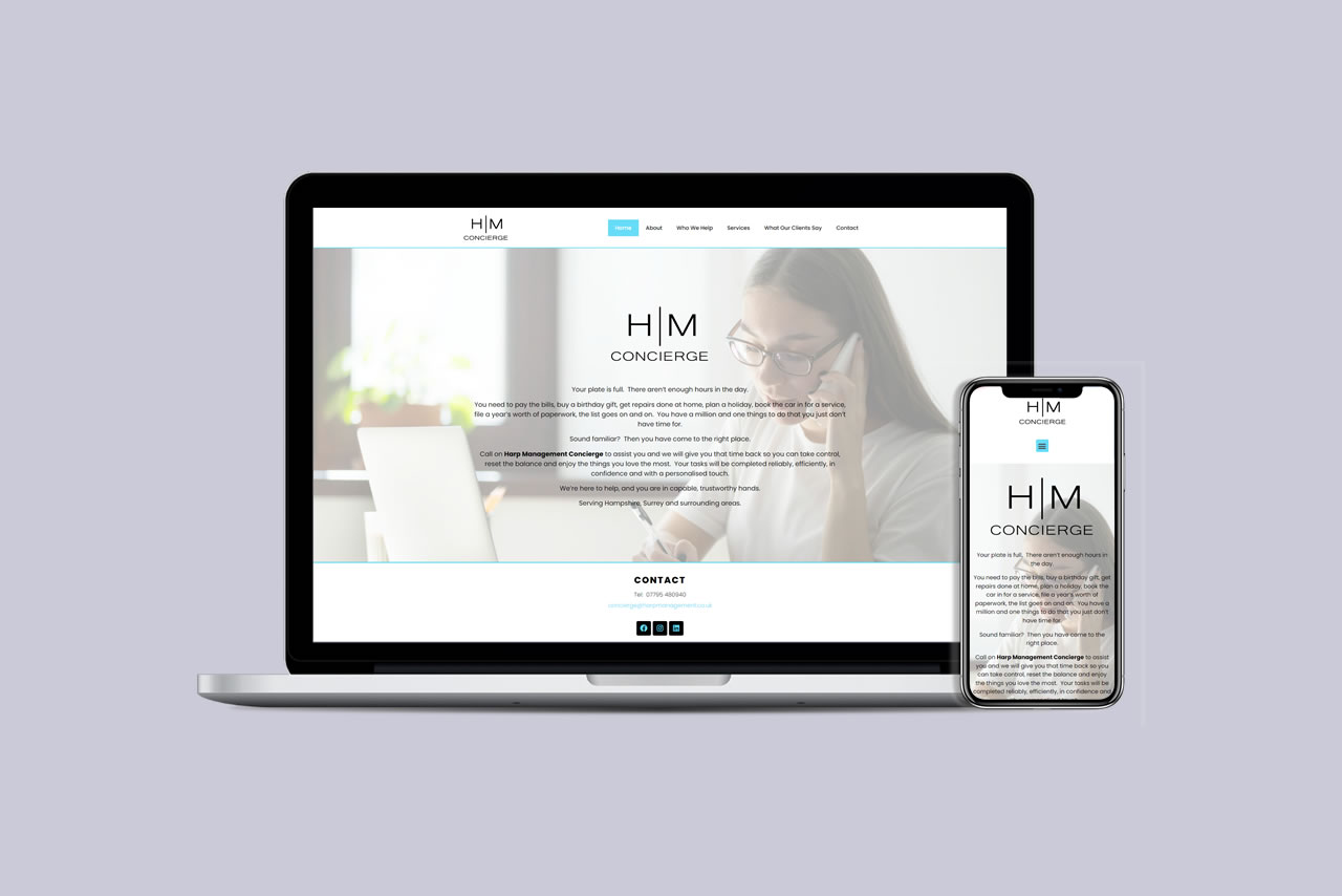 Harp Management Website